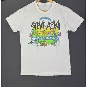 Vintage Y2K Steve Aoki Dim Mal Aokify America Tour Concert Promo DJ Pharell Waka